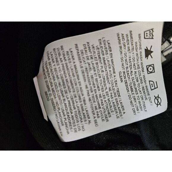 Nike black velour athletic zip up jacket with white embroidered logo. Size S. - Picture 5 of 5